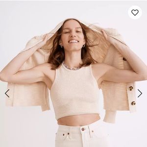 COPY - Madewell sweater tank crop